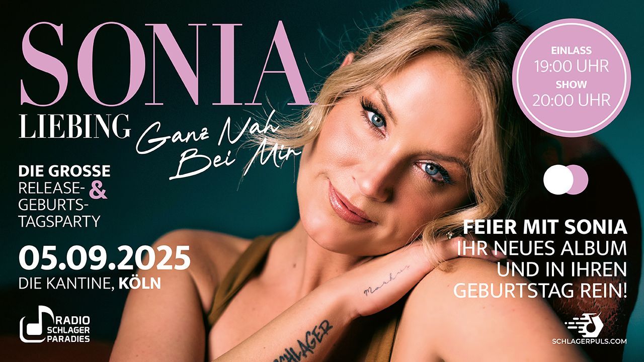 Die große Release und Geburtstagsparty von SONIA LIEBING