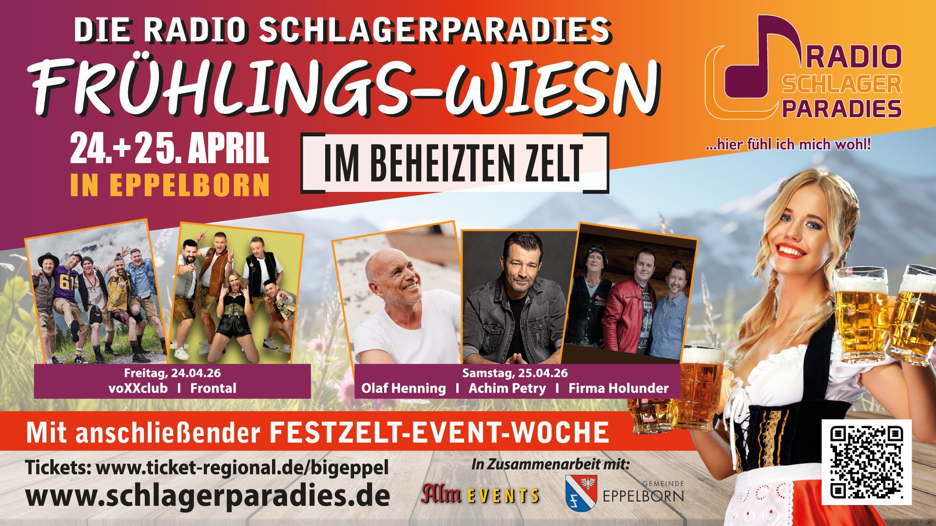 Die Radio Schlagerparadies Frühlings-Wiesn 25.04.2026