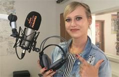 Interview mit Franziska im Studio Saarbrücken