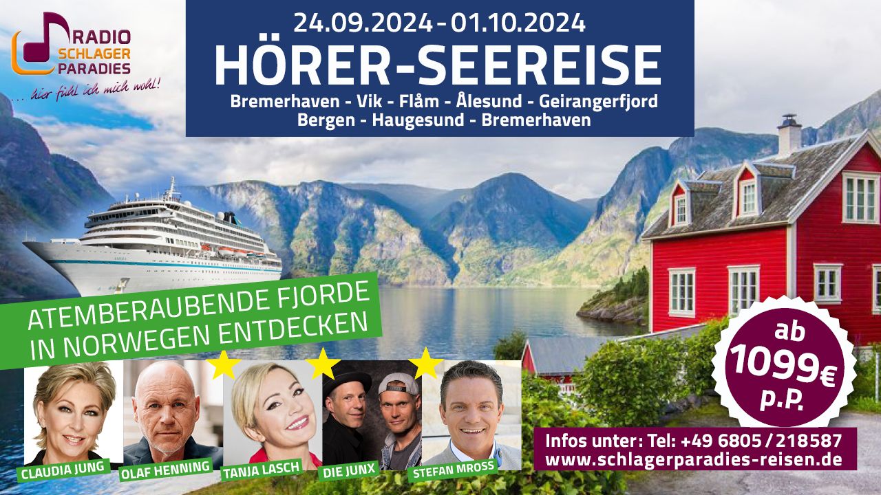 Kreuzfahrt Norwegen 2024
