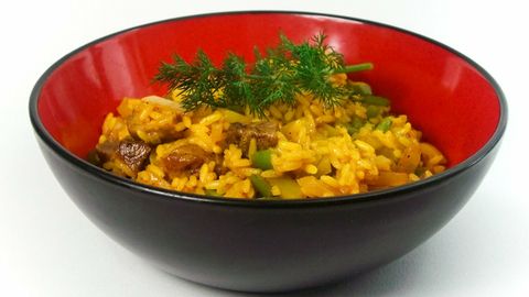 Hähnchen-Reis-Pfanne