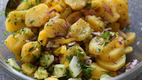 Rezept: Cremiger-Amerikanischer Kartoffelsalat