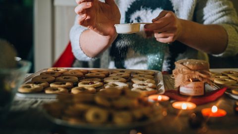 Rezept: Linzer Augen gefüllt mit Schokocreme